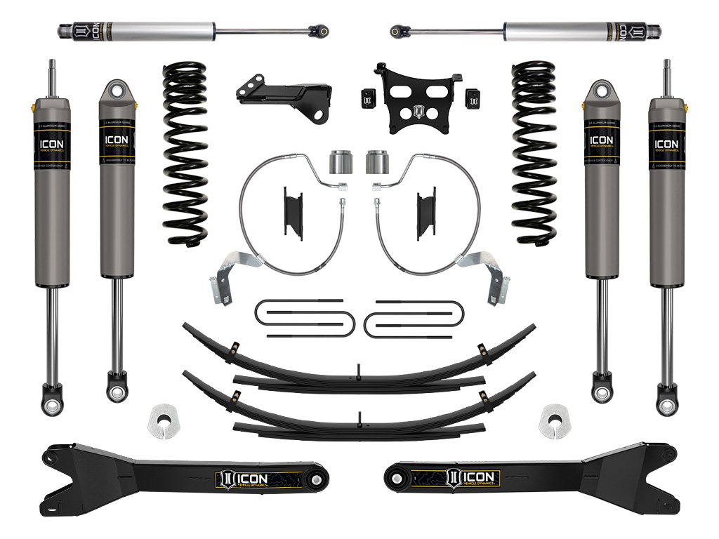 ICON 2023 Ford F-250/F-350 Super Duty 4WD Diesel, 4.5" Lift, Stage 3 Suspension System w/ Radius Arms & Expansion Packs