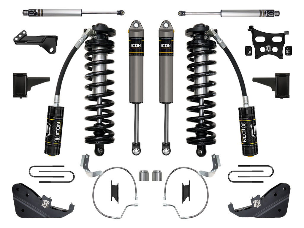 ICON 2023 Ford F-250/F-350 Super Duty 4WD, 4-5.5" Lift, Stage 3 Coilover Conversion System