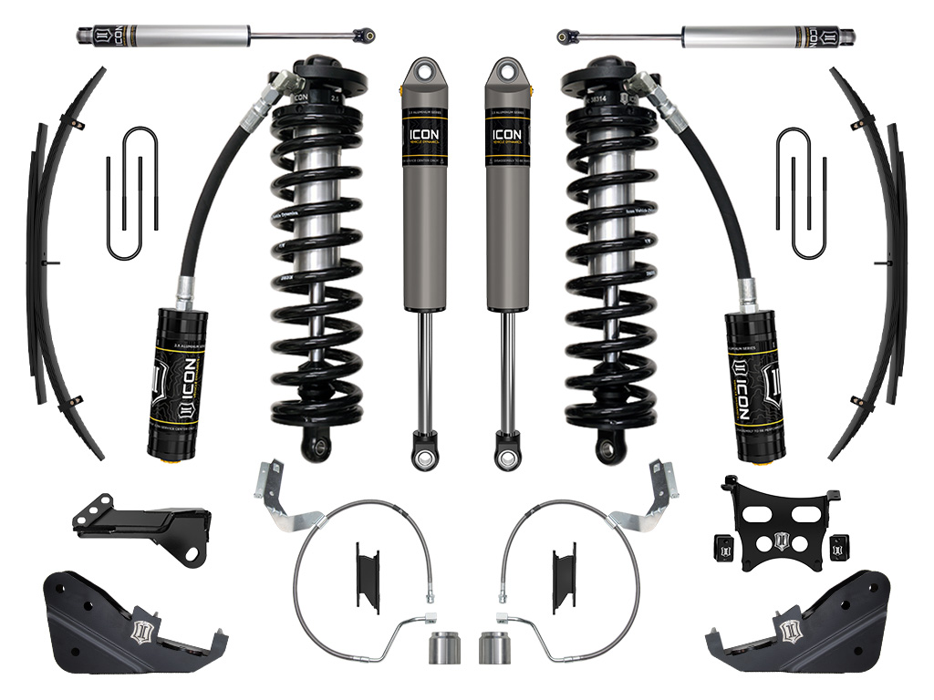 ICON 2023-2024 Ford F-250/F-350 Super Duty 4WD, 4-5.5" Lift, Stage 3 Coilover Conversion System w/ Expansion Packs