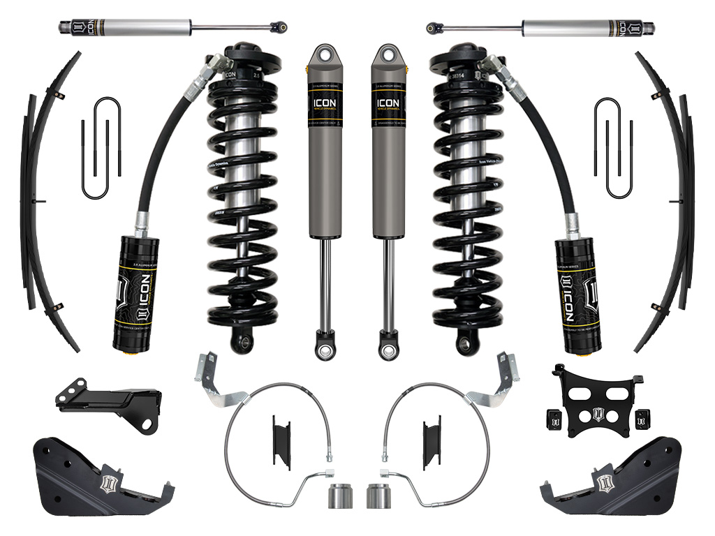 ICON 2023 Ford F-250/F-350 Super Duty 4WD, 4-5.5" Lift, Stage 3 Coilover Conversion System w/ Expansion Packs