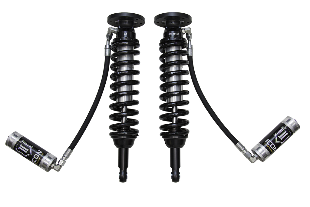 ICON 2009-2013 Ford F-150 2WD, 1.75-2.63” Lift, Front, V.S. 2.5 Series Coilover Kit, Remote Reservoir