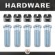 Rear Axle Kit Fits GM 8.5" Diff 28 Spline 5 Lug 33-7/16" Long