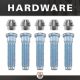 Rear Axle Kit Fits Ford 8.8" Diff 31 Spline LH 33-1/2" Long 14mm Studs