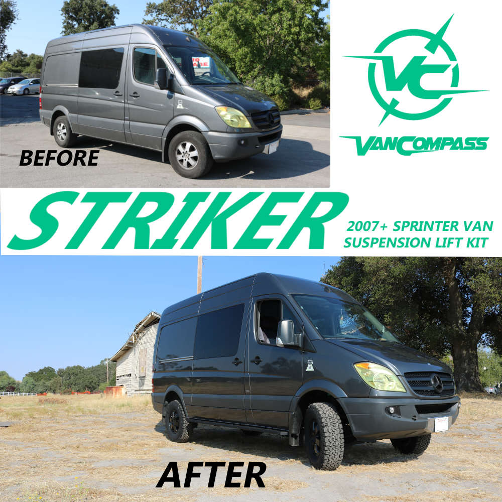 Van Compass Striker 2" Lift Kit Subcomponents, Front, Sprinter 2500 2Wd