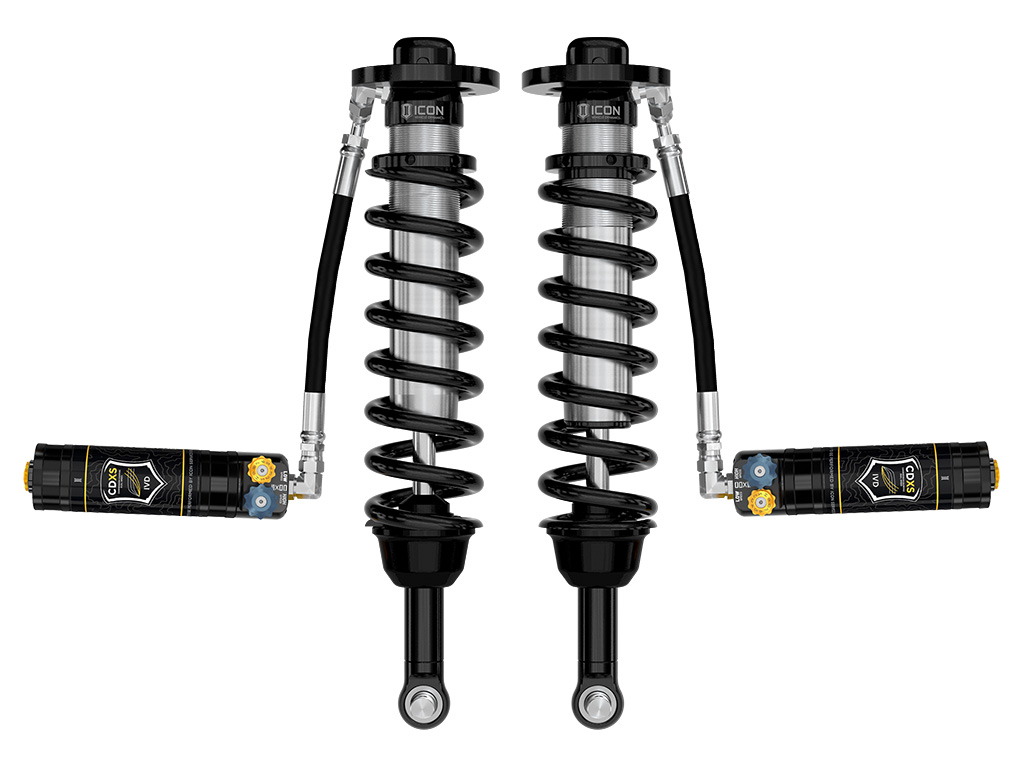 ICON 2021-2024 Ford F-150 4WD, 0-2.75" Lift, Front, V.S. 2.5 Series Coilovers, Remote Reservoir w/ CDXS, Pair