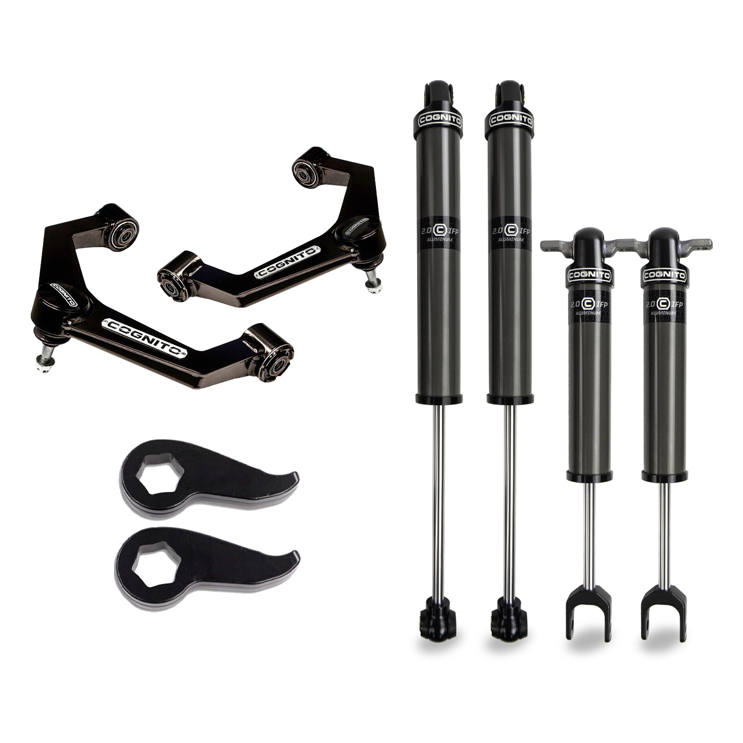 Cognito 3-inch Performance Leveling kit with 2.0 IFP shocks for 2020 - 2025 Silverado/Sierra 2500/3500 2WD/4WD