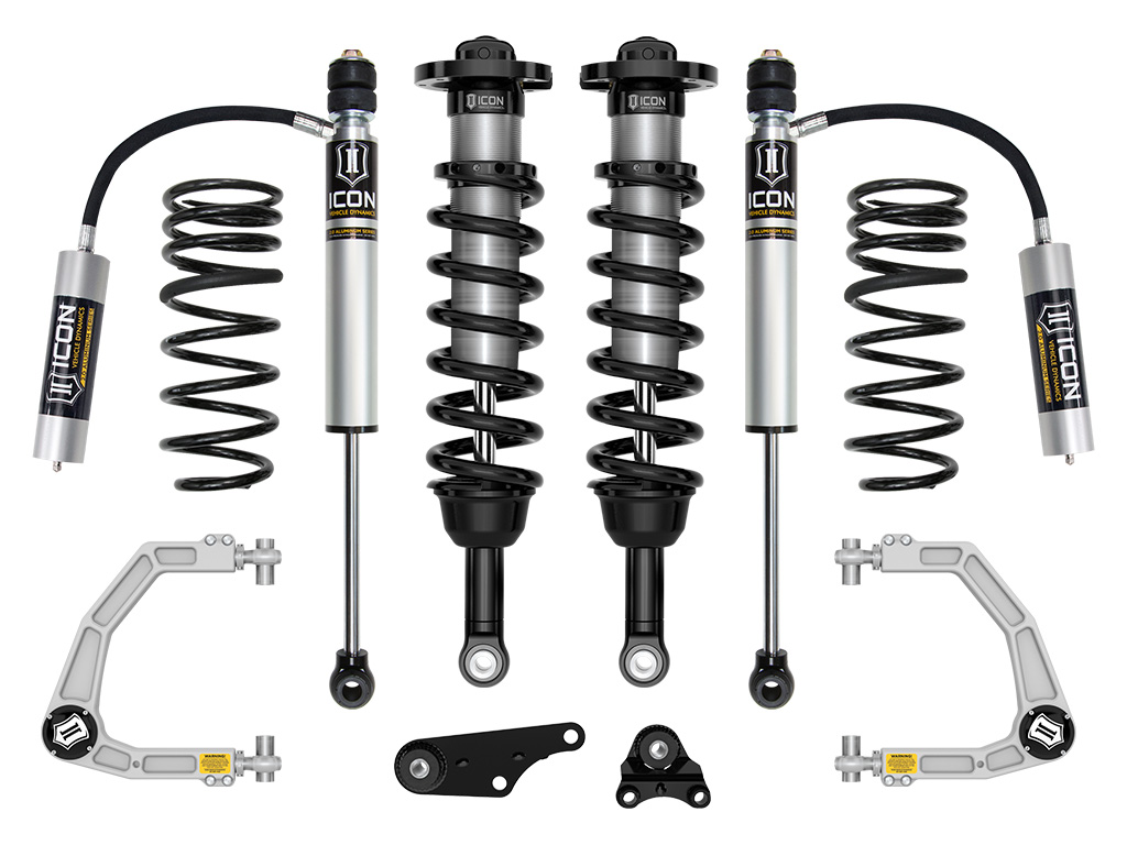 ICON 2024-2025 Toyota Tacoma 1.25-3" Lift, Stage 3 Suspension System, Billet, Overland Rear Springs