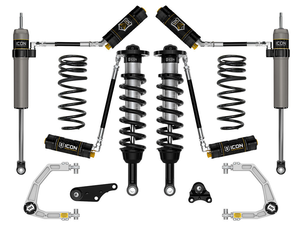 ICON 2024-2025 Toyota Tacoma 1.25-3" Lift, Stage 5 Suspension System, Billet, Overland Rear Springs