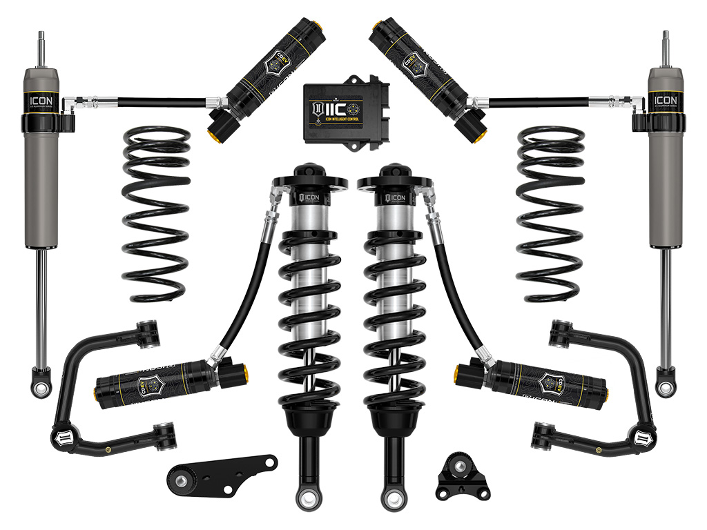 ICON 2024-2025 Toyota Tacoma 1.25-3" Lift, Stage 6 Suspension System, Tubular, Overland Rear Springs