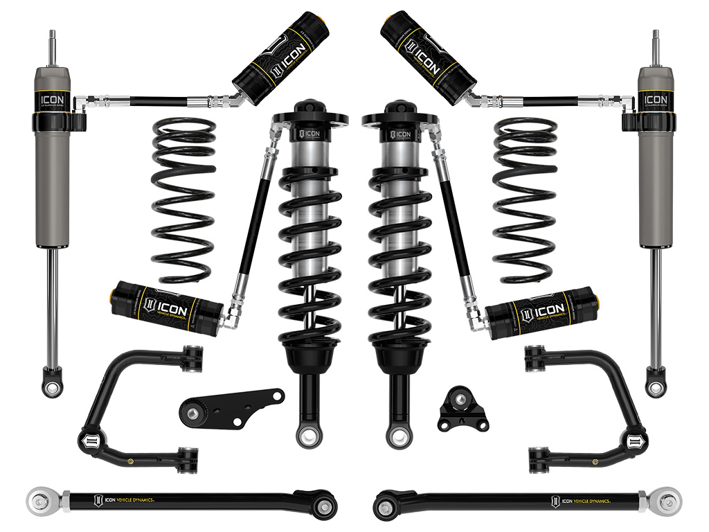 ICON 2024-2025 Toyota Tacoma 1.25-3" Lift, Stage 7 Suspension System, Tubular, Overland Rear Springs