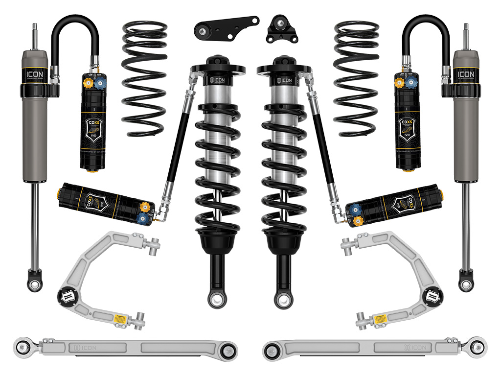 ICON 2024-2025 Toyota Tacoma 1.25-3" Lift, Stage 9 Suspension System, Billet, Overland Rear Springs