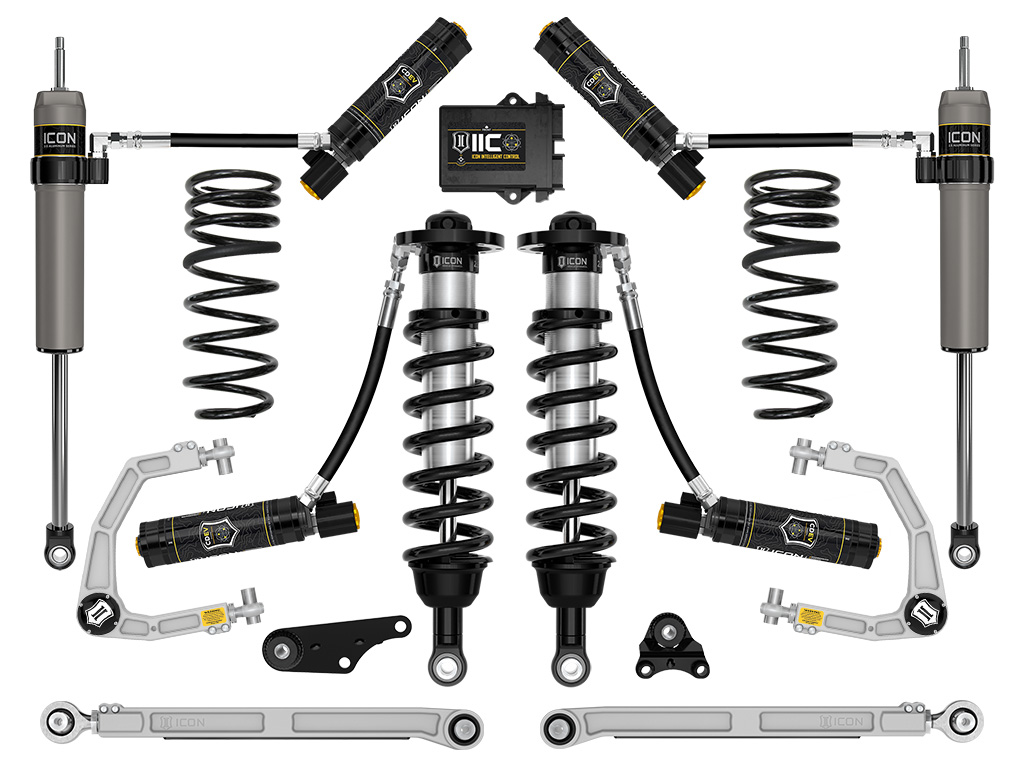 ICON 2024 Toyota Tacoma 1.25-3" Lift, Stage 10 Suspension System, Billet, Overland Rear Springs