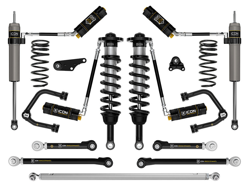 ICON 2024 Toyota Tacoma 1.25-3" Lift, Stage 11 Suspension System, Tubular, Overland Rear Springs