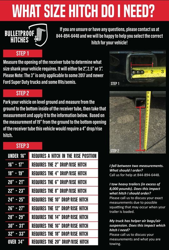 BulletProof 2.0" Medium Duty 4" & 6" Offset Hitch