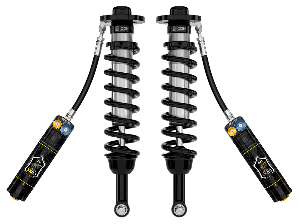 ICON 2022-2024 Toyota Tundra, 5-6" Lift, Front, V.S. 2.5 Series Coilover Kit, Remote Reservoir w/ CDXS, Pair