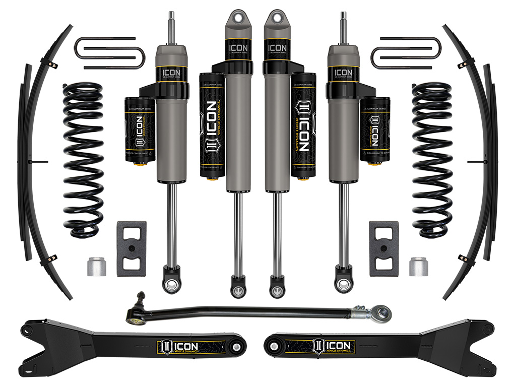 ICON 2023-2025 Ford F-250/F-350 Super Duty 4WD, Diesel, 2.5" Lift, Stage 3 Suspension System w/ Radius Arms and Expansion Packs