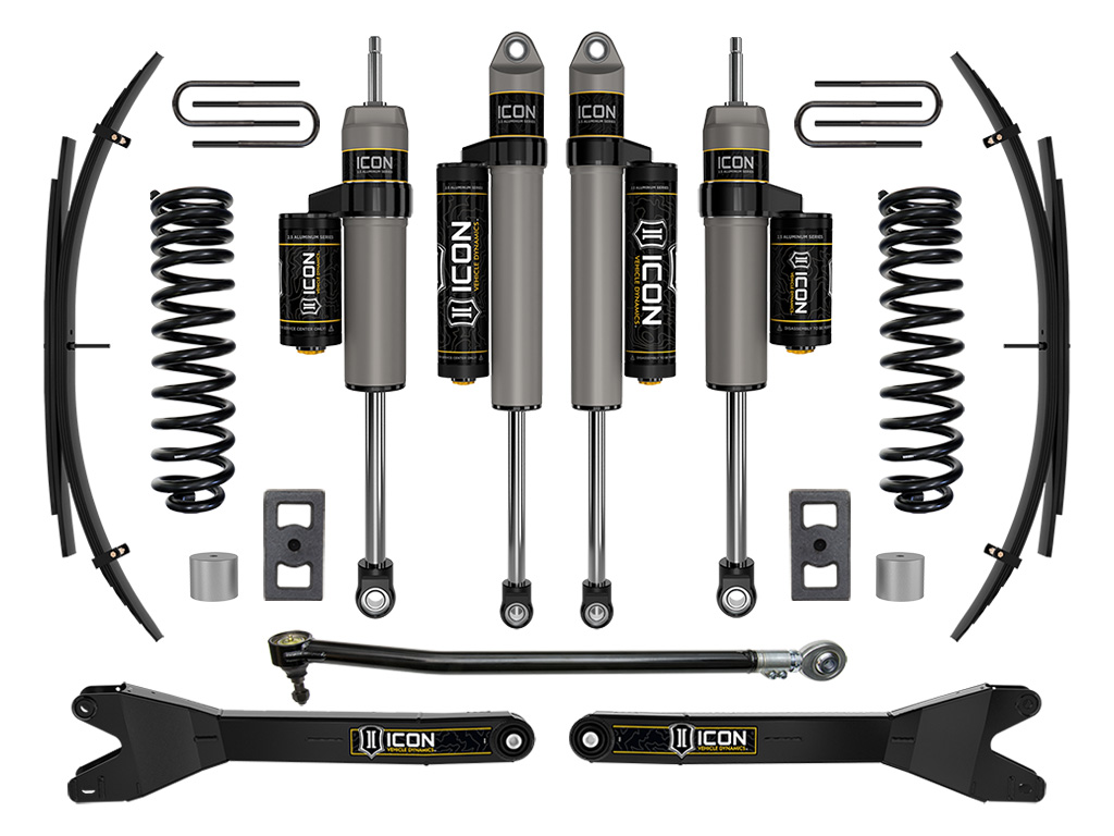 ICON 2023-2025 Ford F-250/F-350 Super Duty 4WD, Gas, 2.5" Lift, Stage 3 Suspension System w/ Radius Arms and Expansion Packs