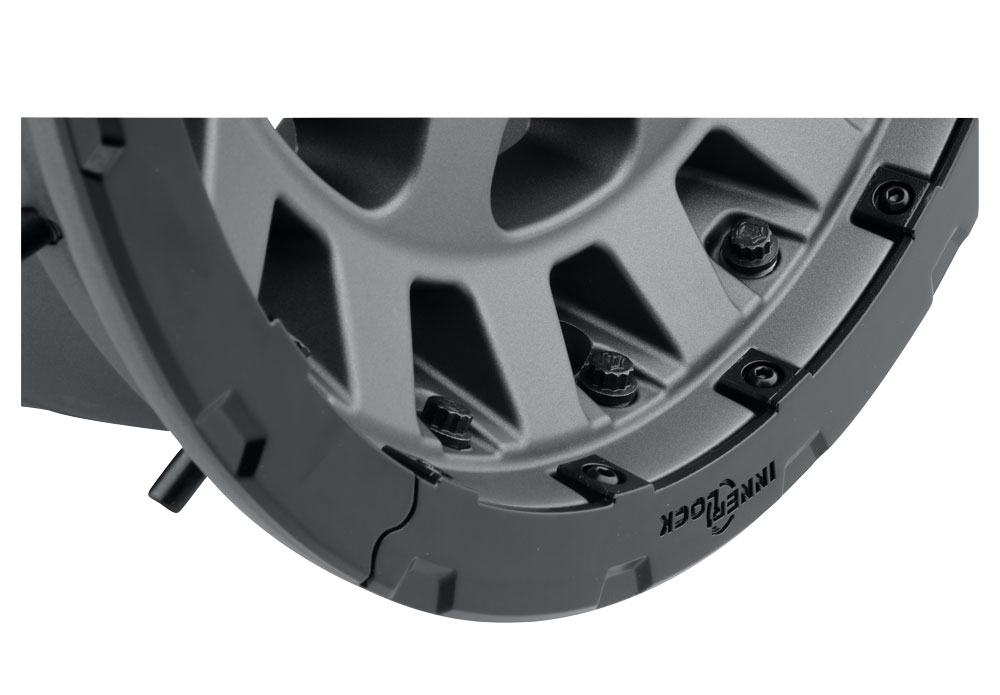 ICON Alloys Hammer Pro, Charcoal, 17 x 8.5 / 6 x 5.5, 0mm Offset, 4.75" BS