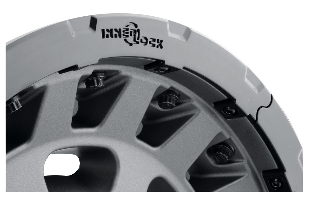 ICON Alloys Hammer Pro, Charcoal, 17 x 8.5 / 6 x 5.5, 25mm Offset, 5.75" BS