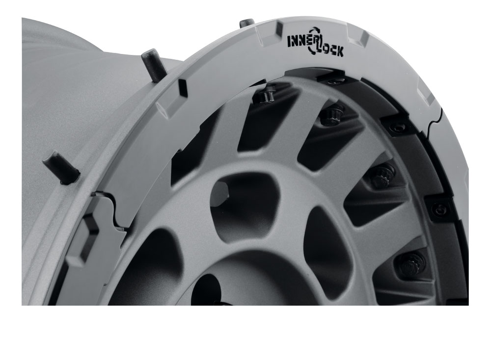 ICON Alloys Hammer Pro, Charcoal, 17 x 8.5 / 6 x 5.5, 25mm Offset, 5.75" BS