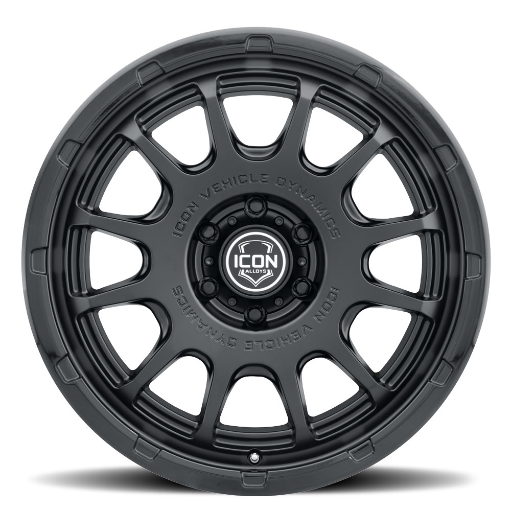 ICON Alloys Rancho, Double Black, 20 x 9 / 6 x 5.5, 0mm Offset, 5" BS