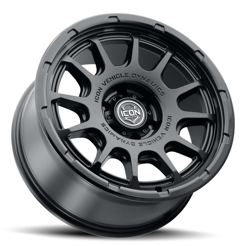 ICON Alloys Rancho, Double Black, 20 x 9 / 6 x 5.5, 0mm Offset, 5" BS