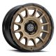 ICON Alloys Rancho, Satin Bronze w/ Gloss Black Lip, 20 x 9 / 6 x 5.5, 0mm Offset, 5" BS