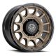 ICON Alloys Rancho, Satin Bronze w/ Gloss Black Lip, 20 x 9 / 8 x 180, 12mm Offset, 5.5" BS