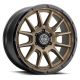 ICON Alloys Cajon, Satin Bronze w/ Gloss Black Lip, 20 x 9 / 6 x 135, 16mm Offset, 5.625" BS
