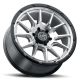 ICON Alloys Cajon, Silver Machined w/ Gloss Black Lip, 20 x 9 / 5 x 5, -12mm Offset, 4.5" BS