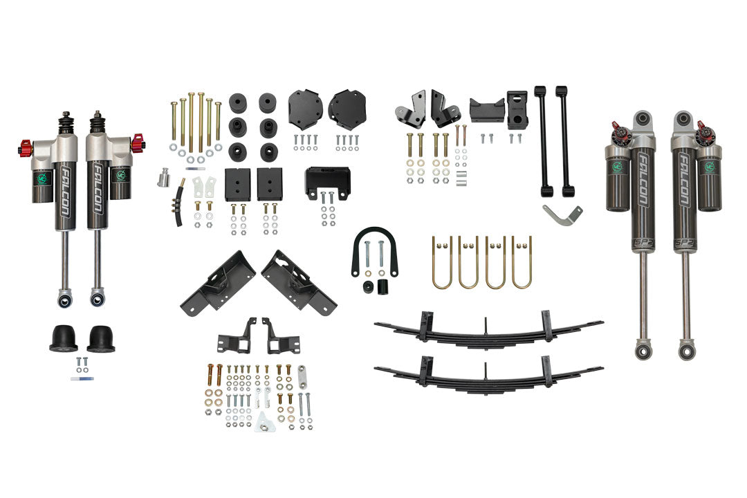 Van Compass Stage 6.3 - Sprinter 2500 4X4, 19-22 - 2 Inch Lift - Falcon 3.3 Shocks, Light/Mid Tune