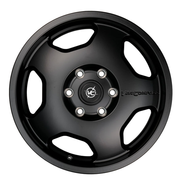 Van Compass Chunk Wheel, Satin Black, 17X8, 30Mm Offset, 6X130 Bc - Sprinter 2500, 07-Up