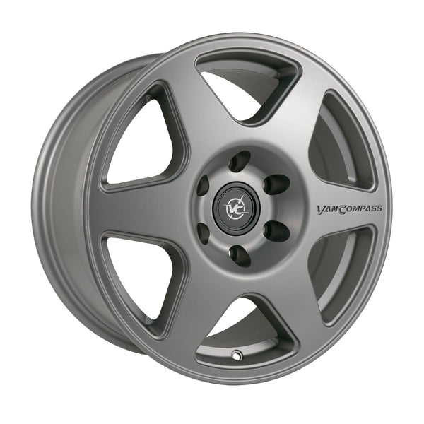 Van Compass Slice Wheel, Titanium, 17X8, 30Mm Offset, 6X130 Bc - Sprinter 2500, 07-Up