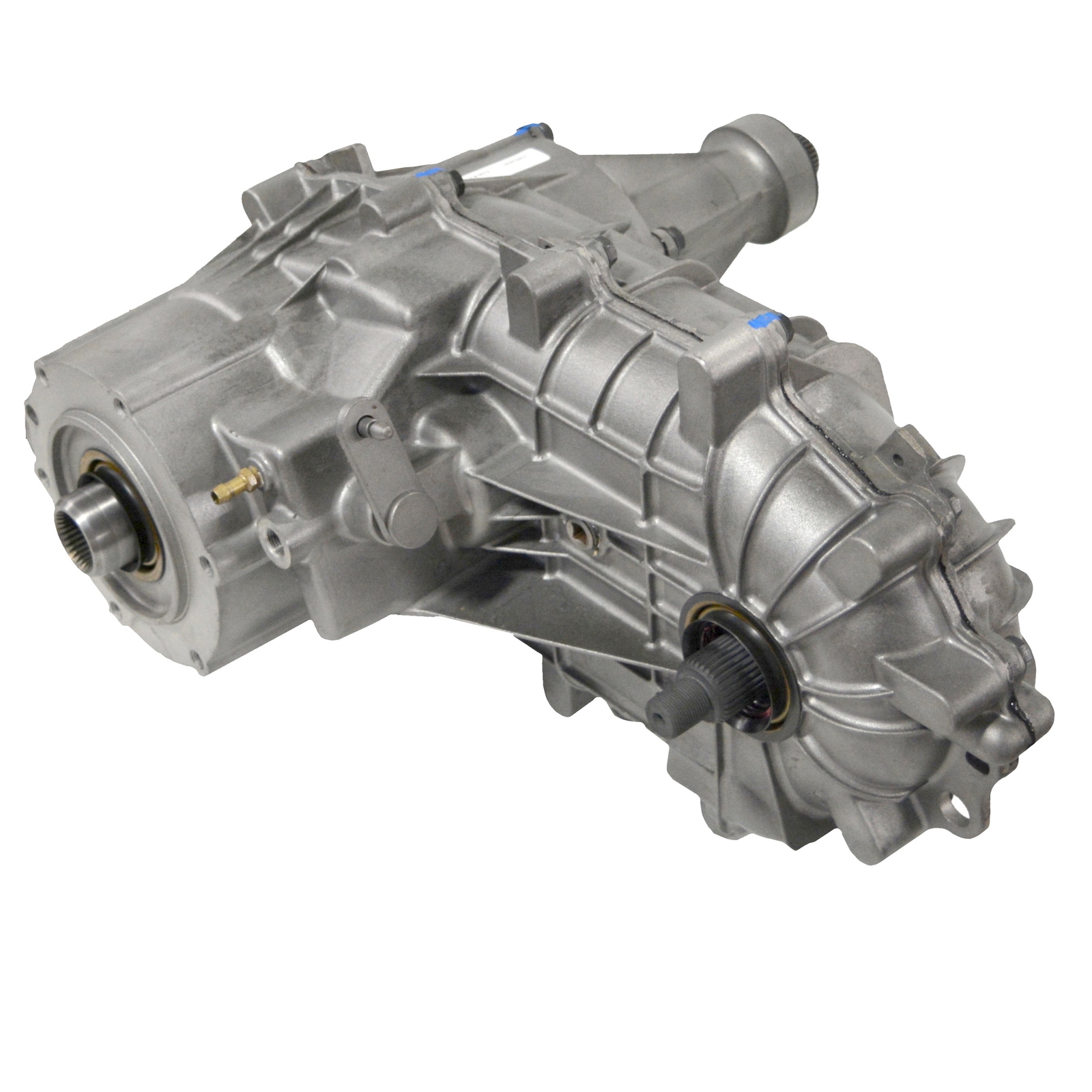 Reman BW1356 Transfer Case, 1989-1992 Ford F-150/250 Manual Shift, Press On Shift Arm, Rear Slip Yoke, Without PTO Provisions, Yellow 7 Tooth Speedometer Gear