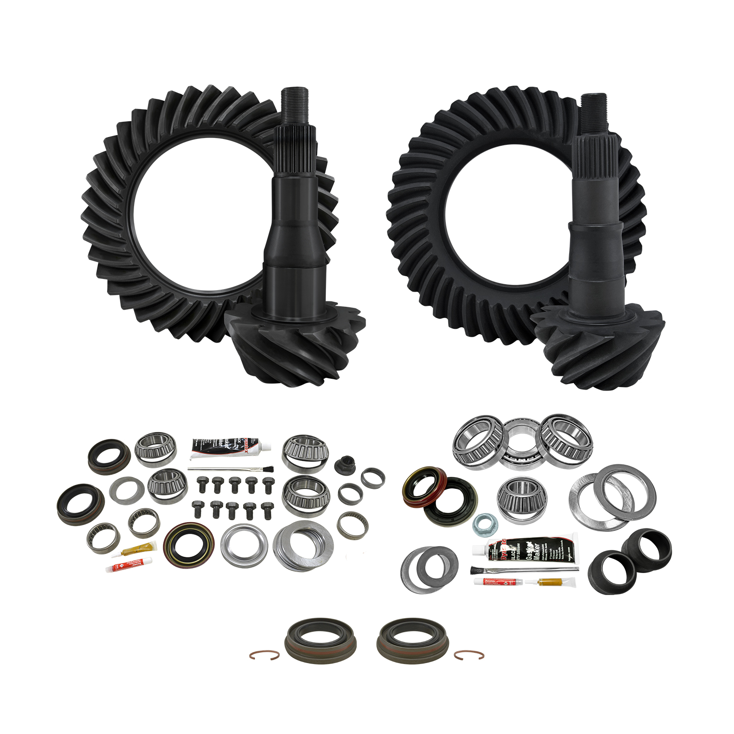 Yukon Re-Gear & Installation Kit, Ford 9.75", 2000-2010 F150, 4.11 ratio, fr&rr 