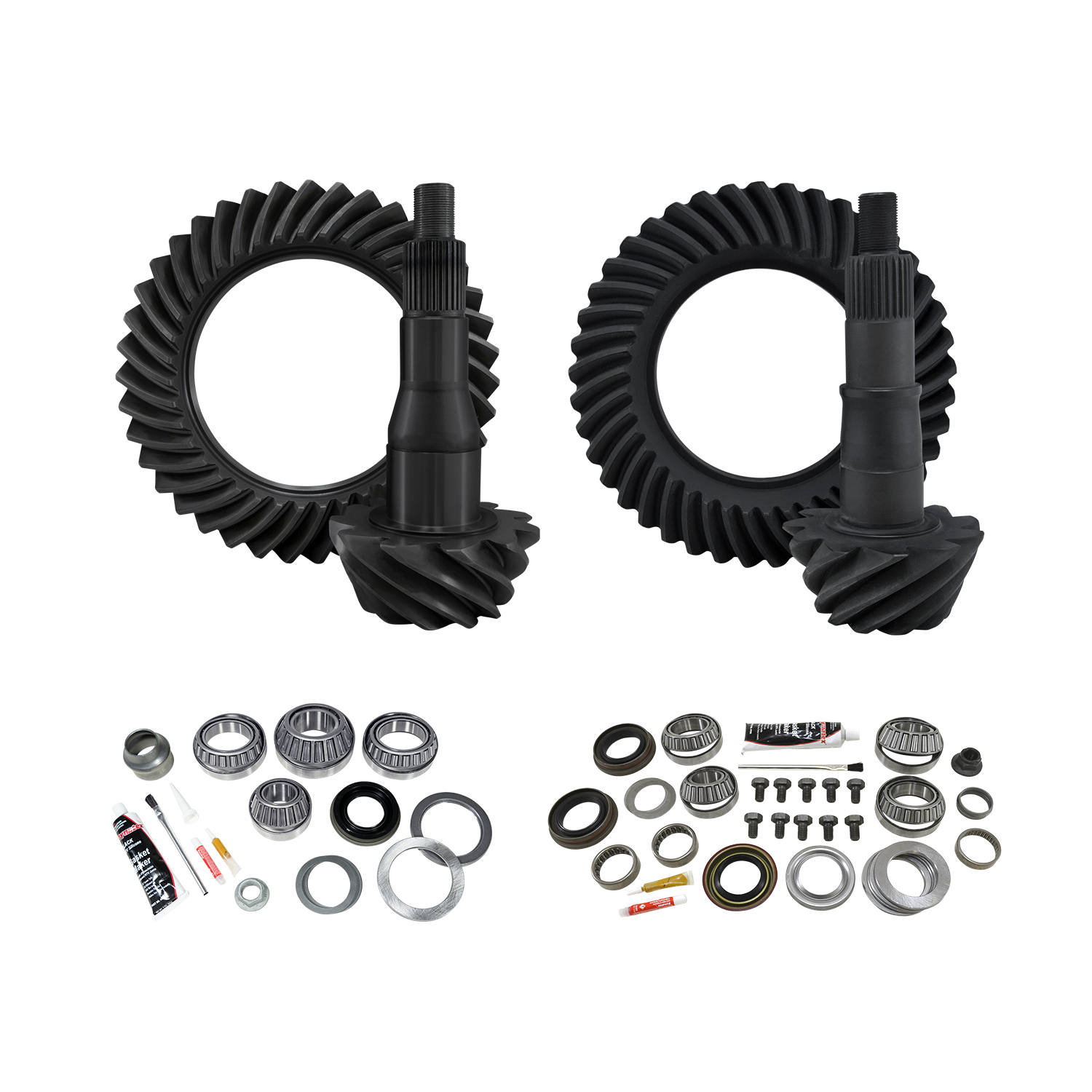 Yukon Re-Gear & Installation Kit, Ford 9.75", various F150, 3.73 ratio, fr&rr 