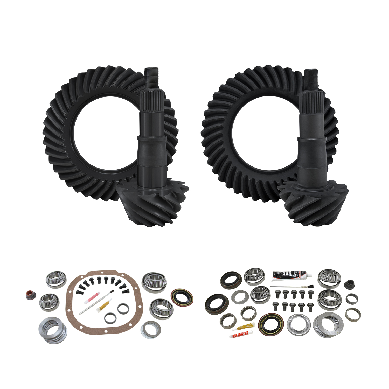 Yukon Re-Gear & Installation Kit, Ford 8.8", various F150, 4.56 ratio, fr&rr 