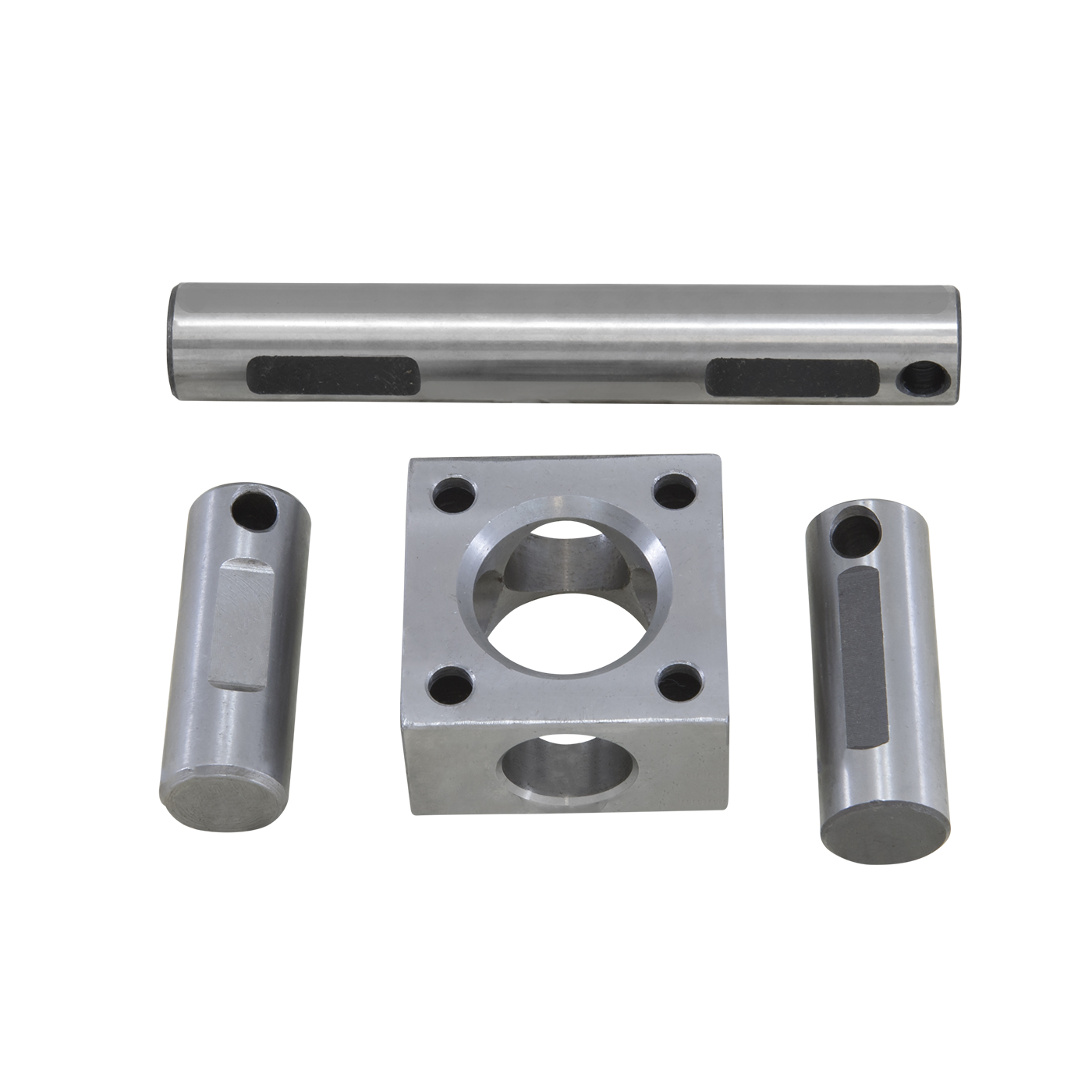Standard open/TracLoc cross pin shafts and block, 4 pinion design for 9" Ford