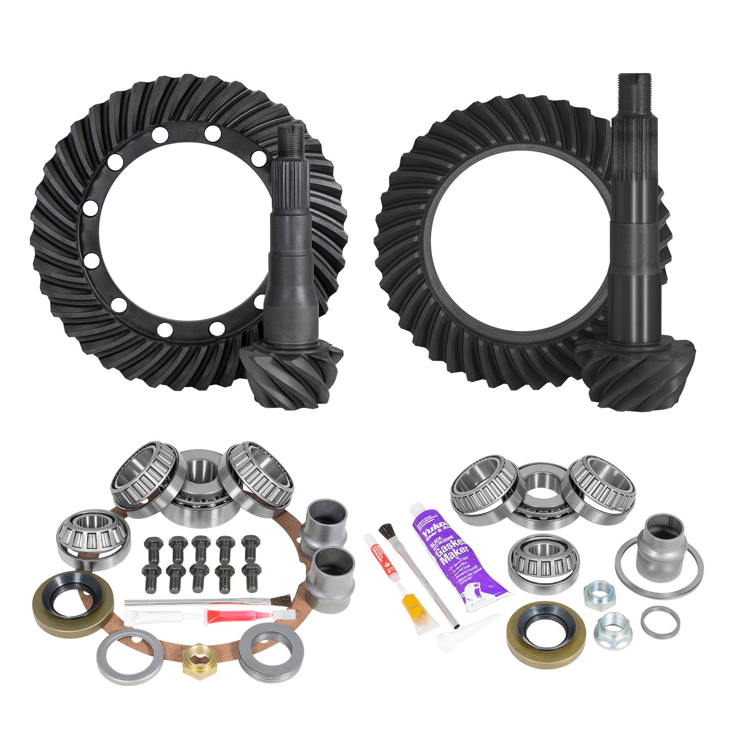 Ring & Pinion Gear Kit Package Front & Rear with Install Kits - Toyota 9.5/8R