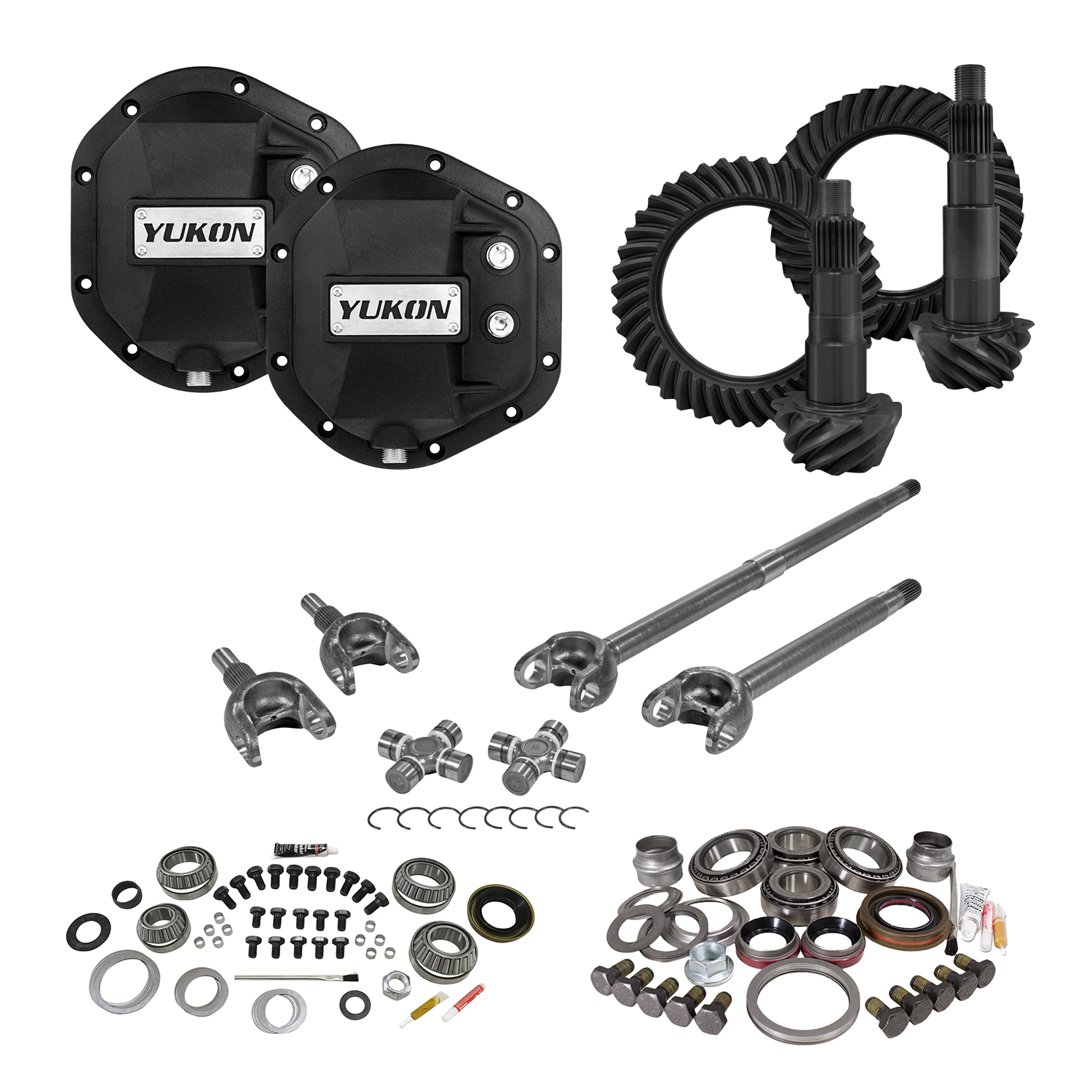 Yukon Stage 3 Jeep JK Re-Gear Kit w/Covers, Front Axles, Dana 44, 4.88 Ratio