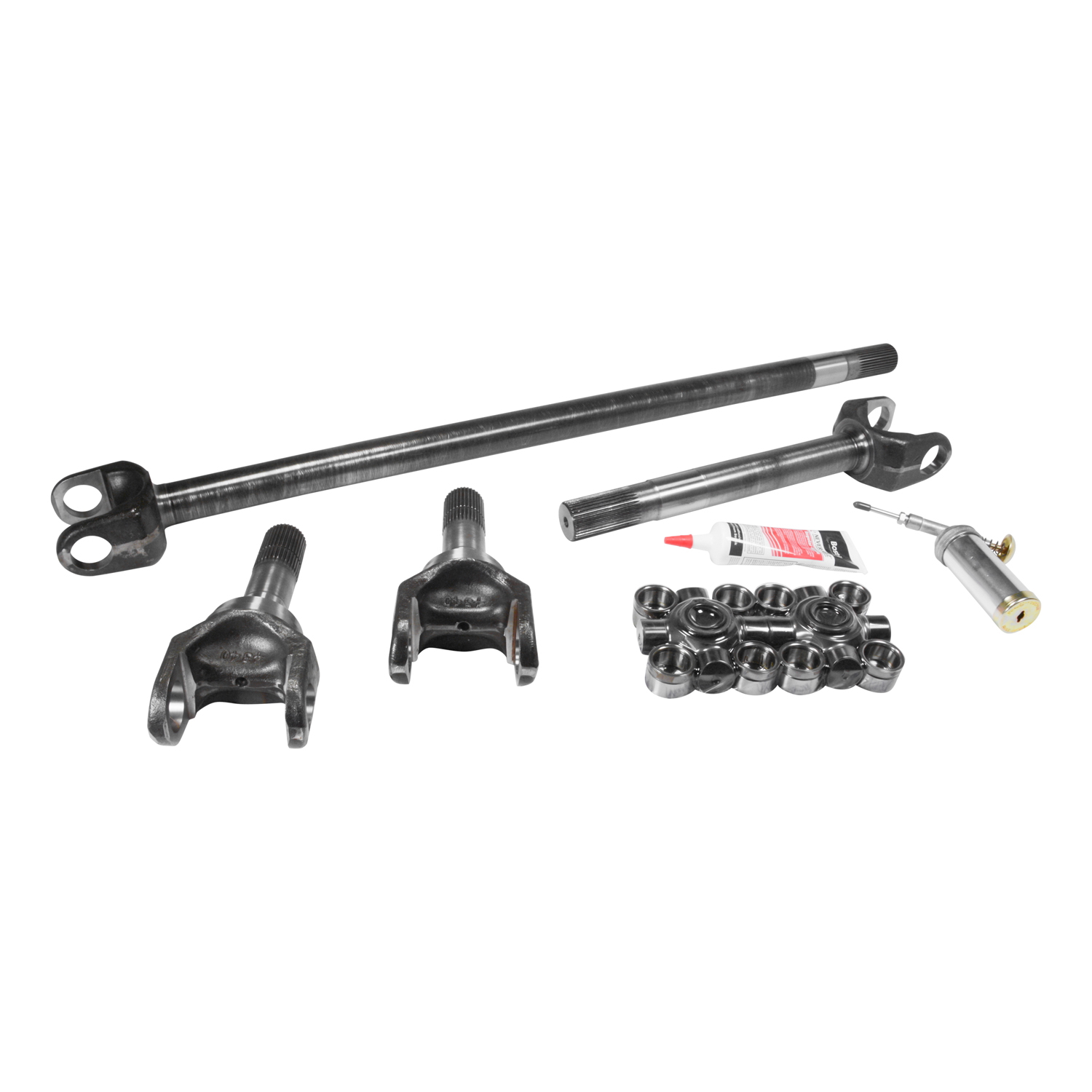 Yukon Chromoly Front Axle Kit for Dana 60 with Super Joint, 35 Spline 