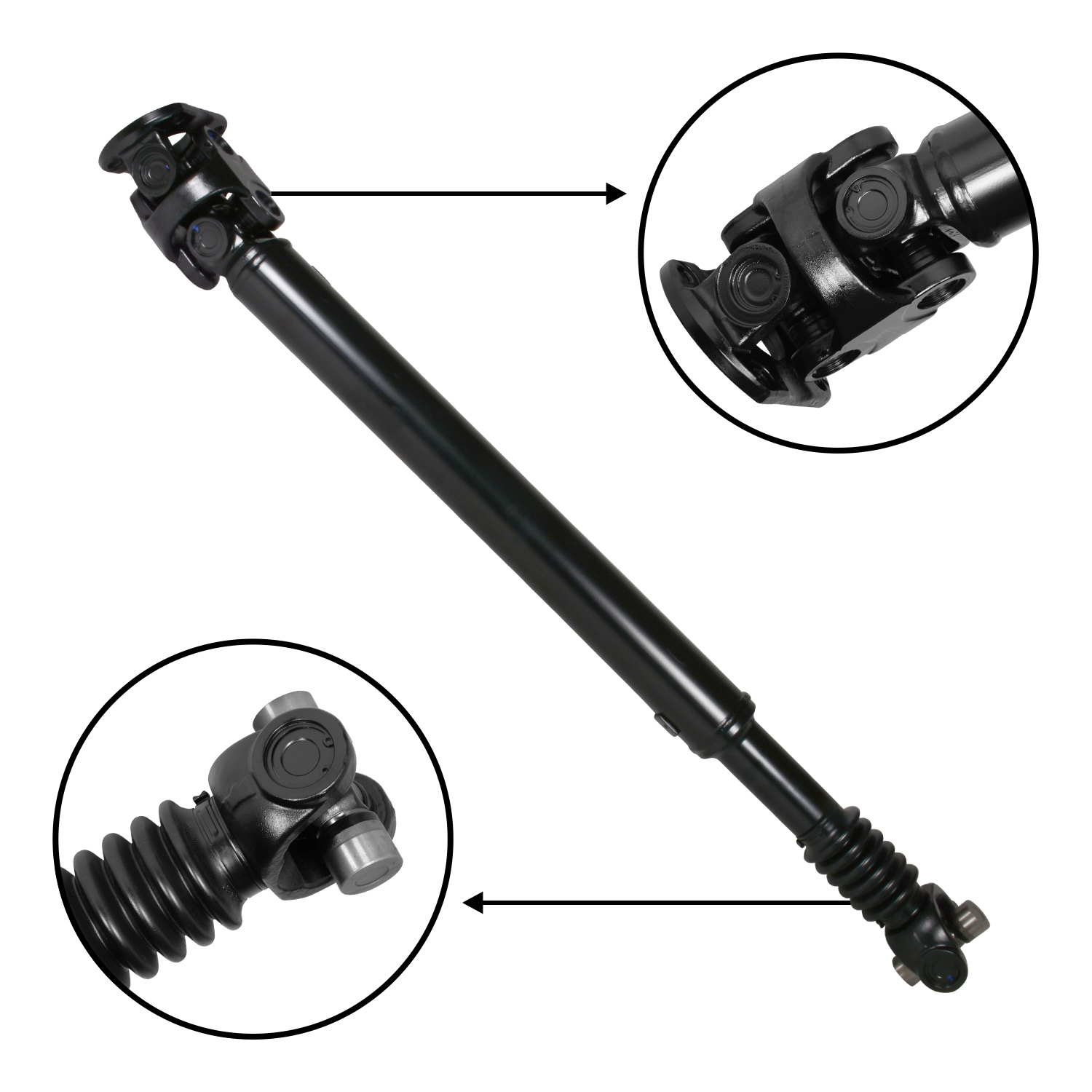 USA Standard Gear Front Driveshaft for Ford F250/F350, Length 38.5”