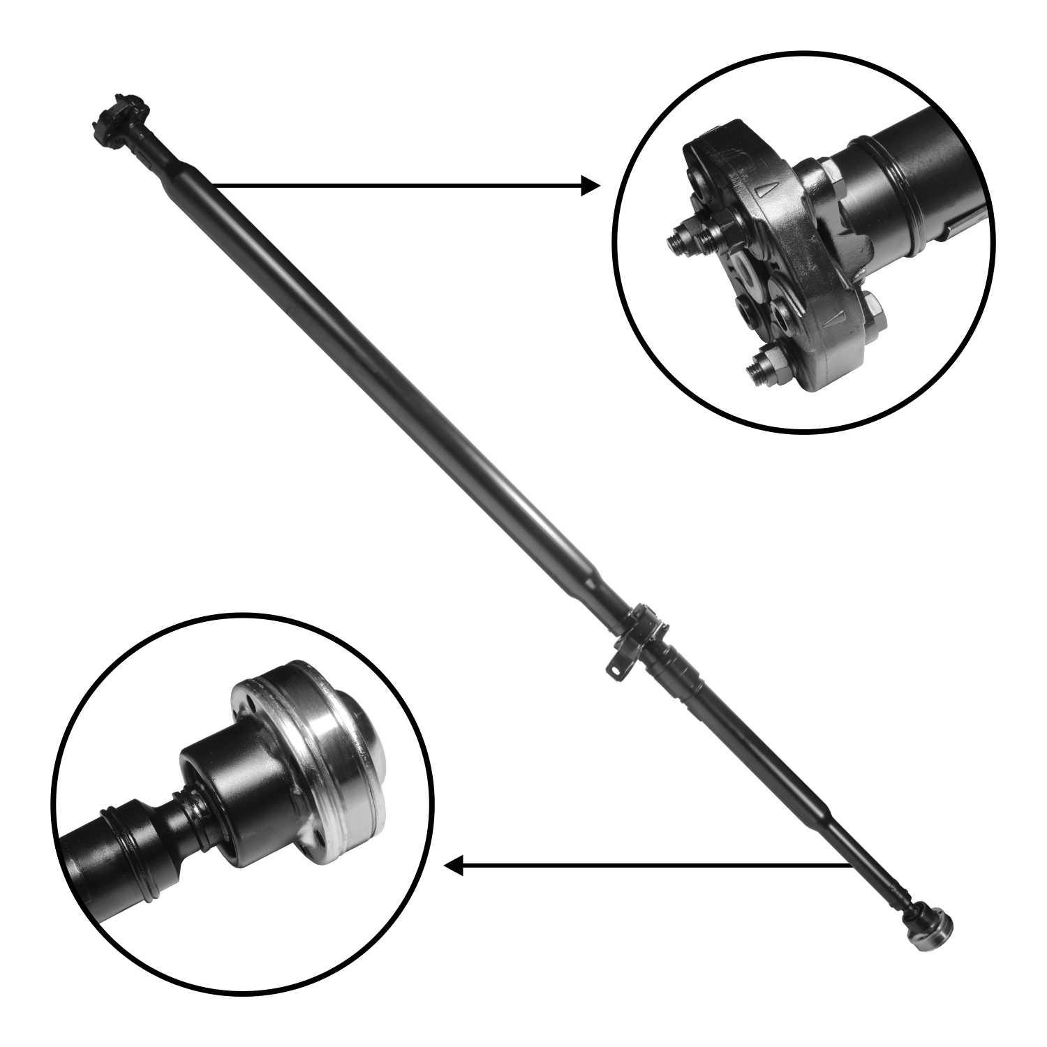 USA Standard Gear Rear Driveshaft for Dodge Journey, Length 86” Flange To Flange