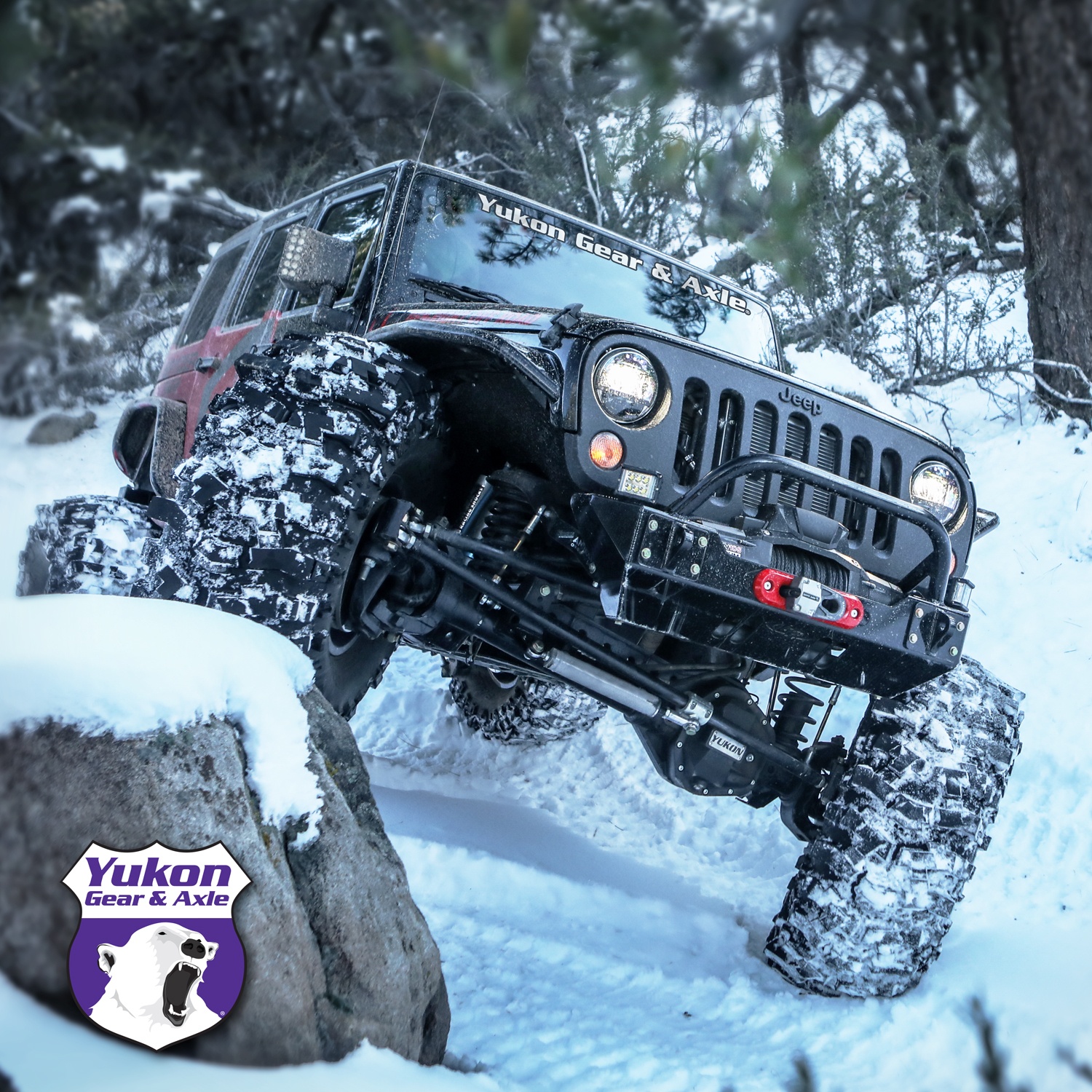 Yukon Gear & Install Kit package for Jeep JK Rubicon, 4.11 ratio. 