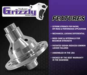 Yukon Grizzly Locker for Dana 60, 4.10 & down, 35 spline 